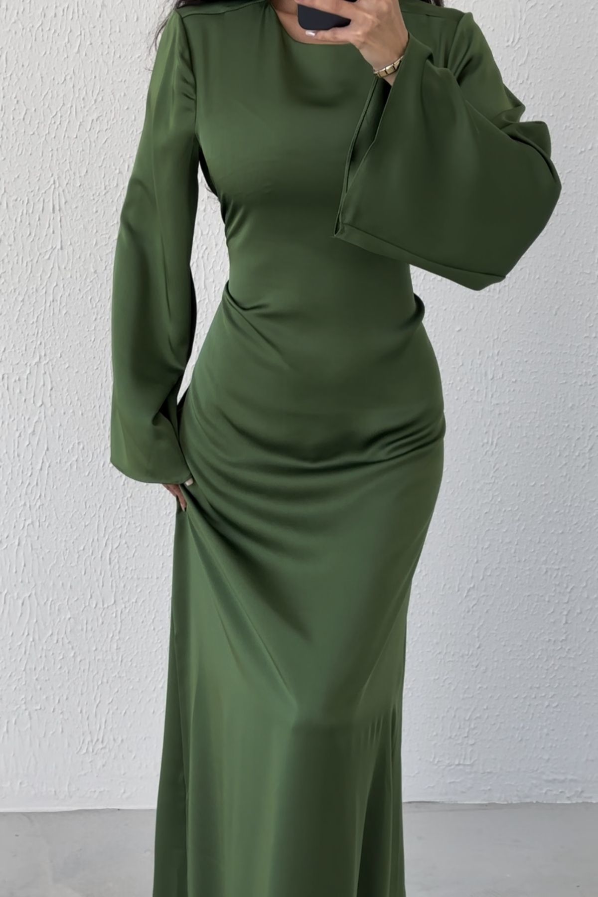 Basic-Abendkleid aus Satin