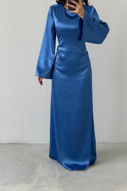 Basic-Abendkleid aus Satin