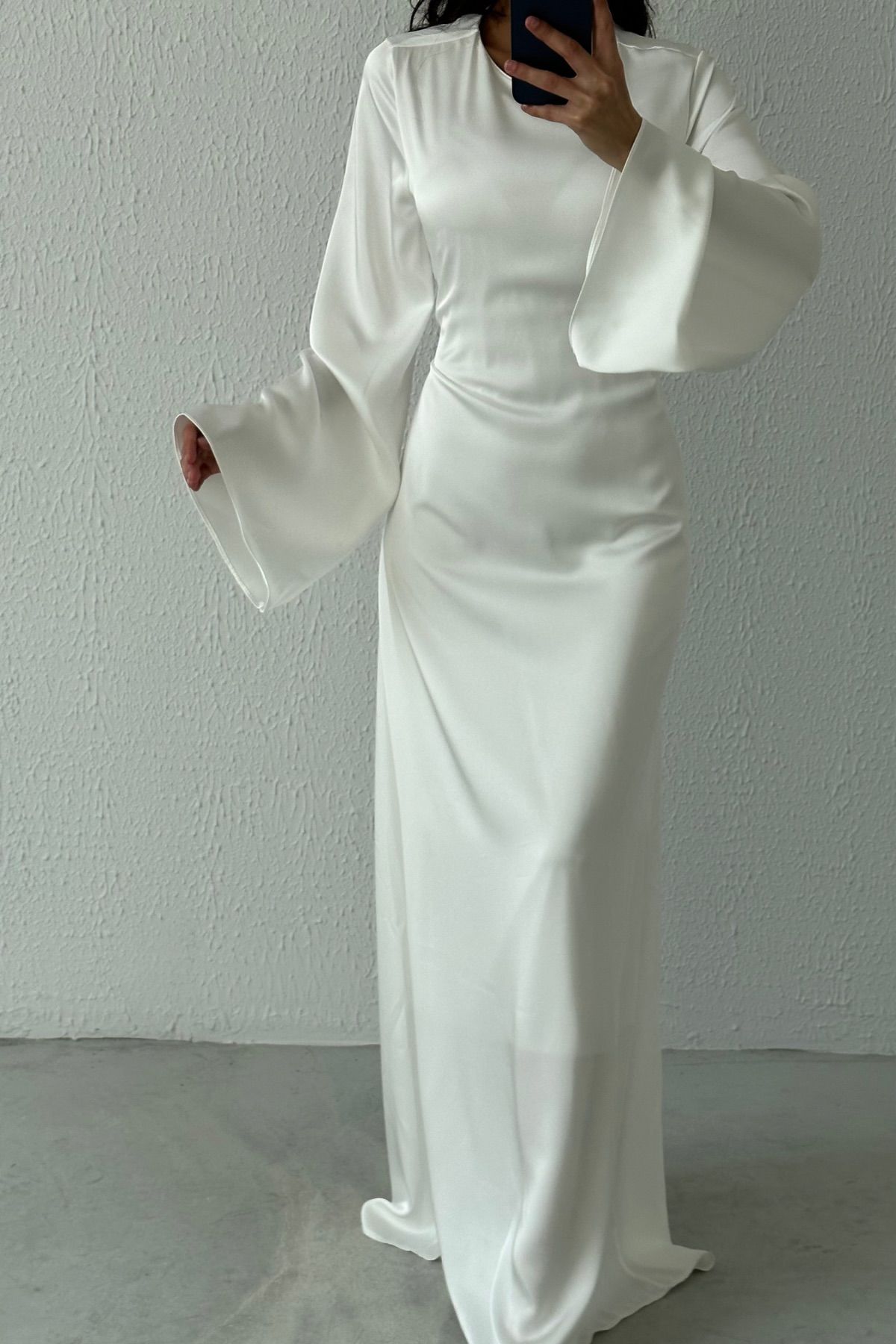 Basic-Abendkleid aus Satin