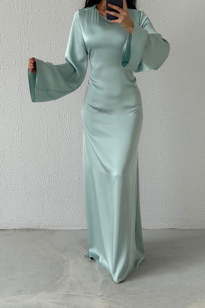 Basic-Abendkleid aus Satin